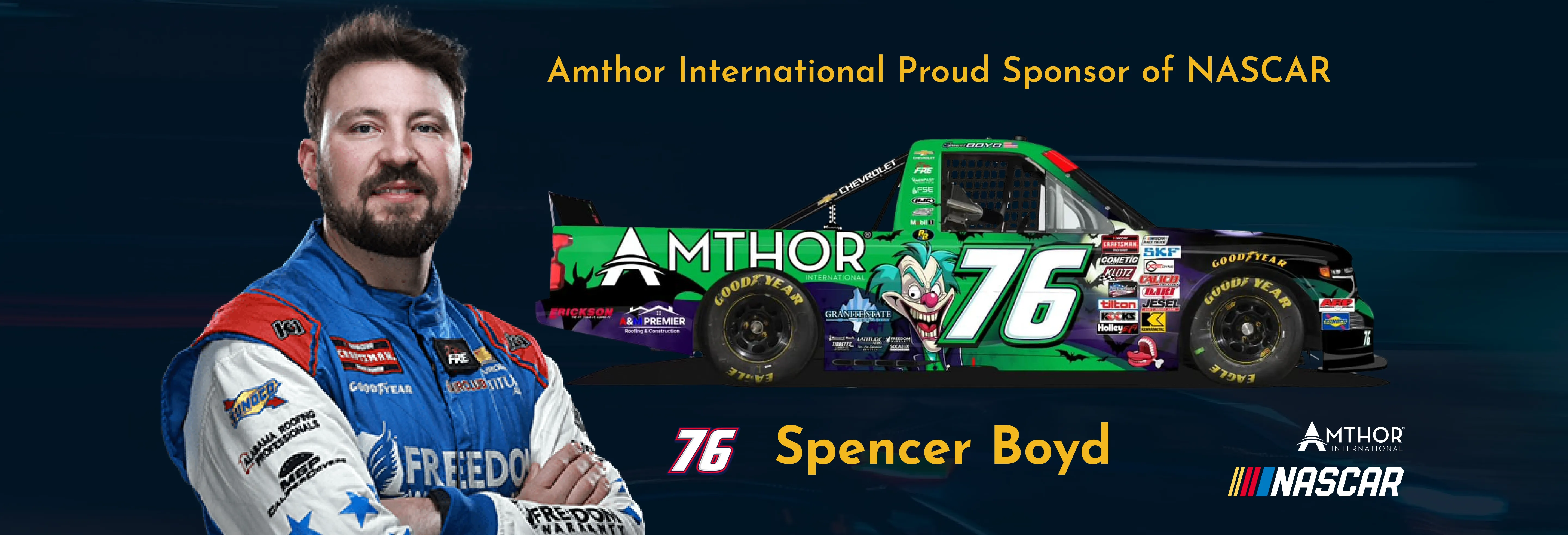 Amthor Nascar sponsor